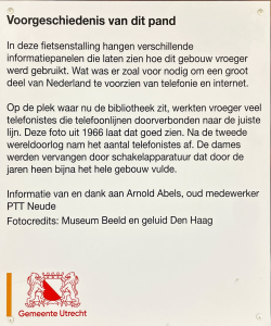Old postoffice information Utrecht on the Neude